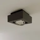 Ronka LED ceiling spotlight GU10 1-bulb dark grey