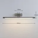 Mailine LED picture light with switch, nickel