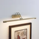 Mailine LED picture light, switch, antique brass