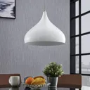 Ritana aluminium pendant light, white