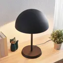 Idalene metal table lamp, black and gold