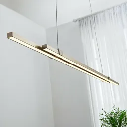 Tymon LED linear pendant light, narrow, extendable