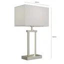 Sigurd table lamp with fabric lampshade