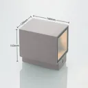 Cataleya LED outdoor wall light, concrete