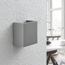 Smira concrete wall lamp in grey, 12.5 x 12.5 cm