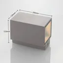 Kaniel LED outdoor wall light, concrete