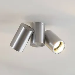 Gesina ceiling lamp, 2-bulb, aluminium