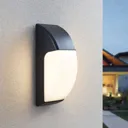 Alecia LED outdoor wall lamp, IP65, dark grey