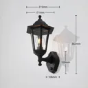 Nane outdoor wall light lantern shape, with sensor