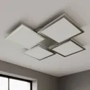 Ilira LED ceiling light, dimmable, CCT, 4-bulb