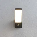 Ilvita LED outdoor wall lamp, anthracite, sensor