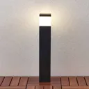 Litas LED path lamp, angular, dark grey