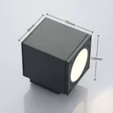 Mekita LED outdoor wall lamp, one-bulb