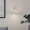 Hayley LED wall lamp with a hanging globe, chrome