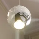 Hayley LED pendant lamp glass ball 1-bulb chrome