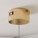Hayley LED pendant lamp glass globe, 1-bulb, gold