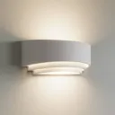 Lucien plaster wall light, three-level, white