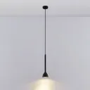 Nordwin hanging light, one-bulb, black and gold