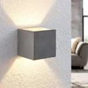 Lindby Nellie LED concrete wall lamp, 11.5 cm wide