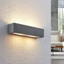 Lindby Nellie LED concrete wall lamp, 35.3 cm wide