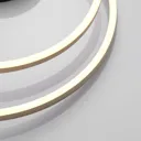 Lindby Davian LED ceiling light, dimmable, brass