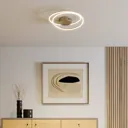 Lindby Davian LED ceiling light, dimmable, nickel
