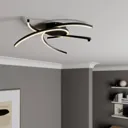 Lindby Katris LED ceiling light, 58 cm, black