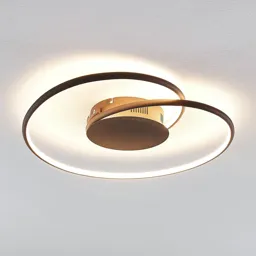 Lindby Joline LED ceiling light, rust, 45 cm
