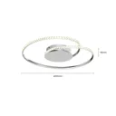 Lindby Joline LED ceiling light, crystal, 45 cm