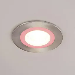 Lindby Noor LED recessed spotlight RGBW, nickel