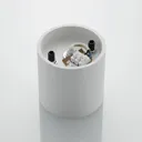 Lindby Parvin aluminium downlight, round, white