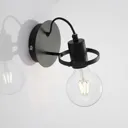 Lindby Mirtel wall light, black