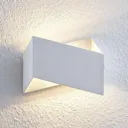 Arcchio Assona LED wall light, white and silver