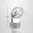 Lindby Giada LED wall spotlight, cage lampshade