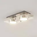 Lindby Gabryl LED ceiling light, 2-bulb