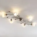 Lindby Yannie LED ceiling light, 6-bulb