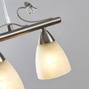 Lindby Yannie LED linear pendant light, four-bulb