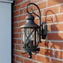 Lucande Marcellino outdoor wall light, rust colour