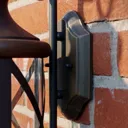 Lucande Marcellino outdoor wall light, rust colour