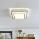 Lindby Mirco LED ceiling lamp, angular, 37.5 cm
