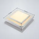 Lindby Mirco LED ceiling lamp, angular, 37.5 cm