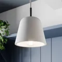 Lucande Asta pendant light, concrete lampshades