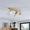 Lindby Wanessa ceiling spotlight, three-bulb