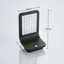 Lindby Koleno LED solar spotlight, sensor, IP54