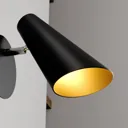 Lucande Wibke wall light in black
