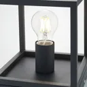 Lindby Meron ceiling light, box shape, dark grey