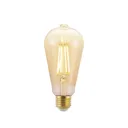 LED bulb E27 ST64 6,5 W 2,500 K amber 3step dimmer