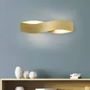 Lucande Lian LED wall light in brass