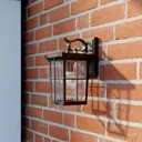 Lindby Charmaine outdoor wall lamp, golden brown