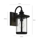 Lindby Zayn outdoor wall light with clear glass